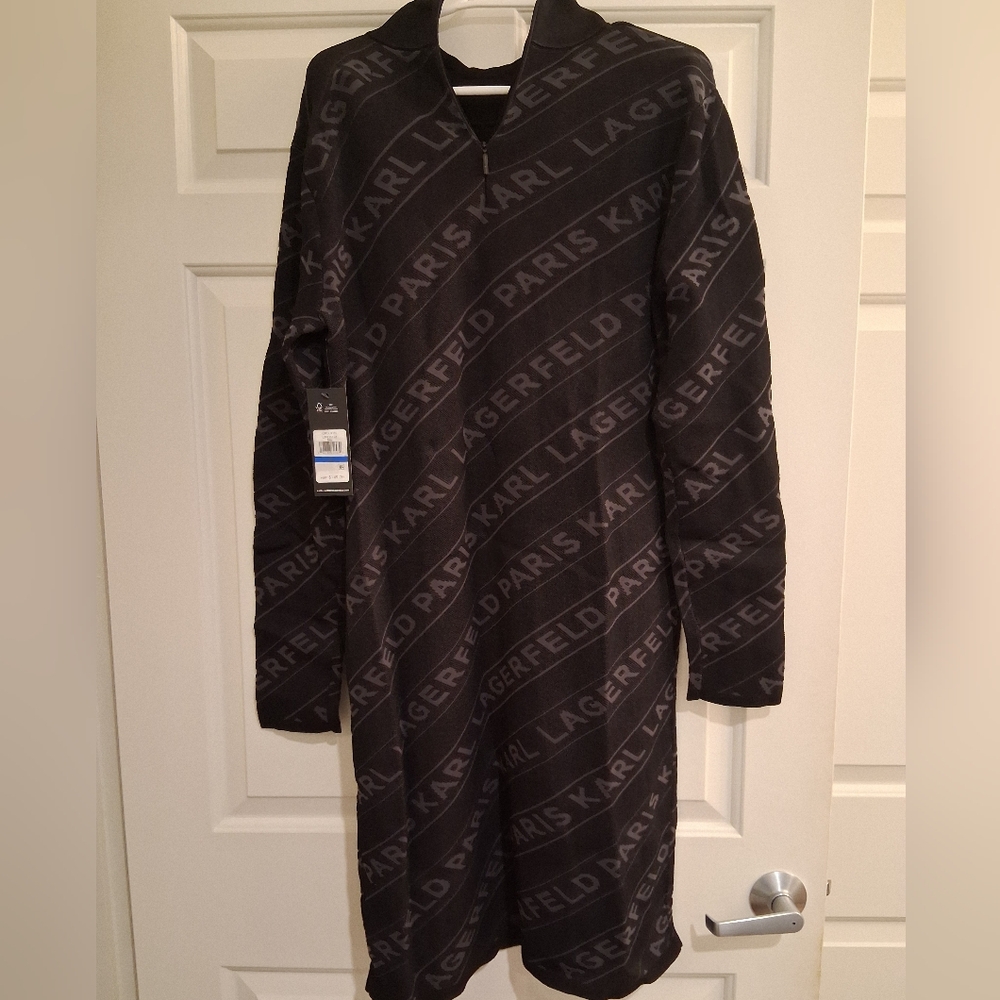 Karl Lagerfeld Paris Long Sleeve Dress Size XL NWT